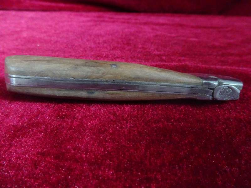Vintage Pocket Folding Knife With Wood Handle