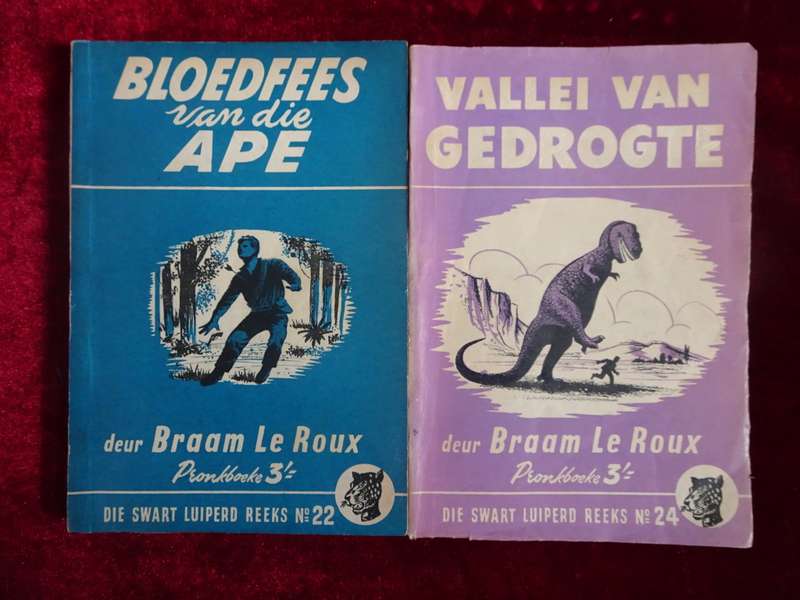 Ses Vintage 1950`s Die Swart Luiperd Reeks - Slap Hand Boekies (Sien Beskrywing)