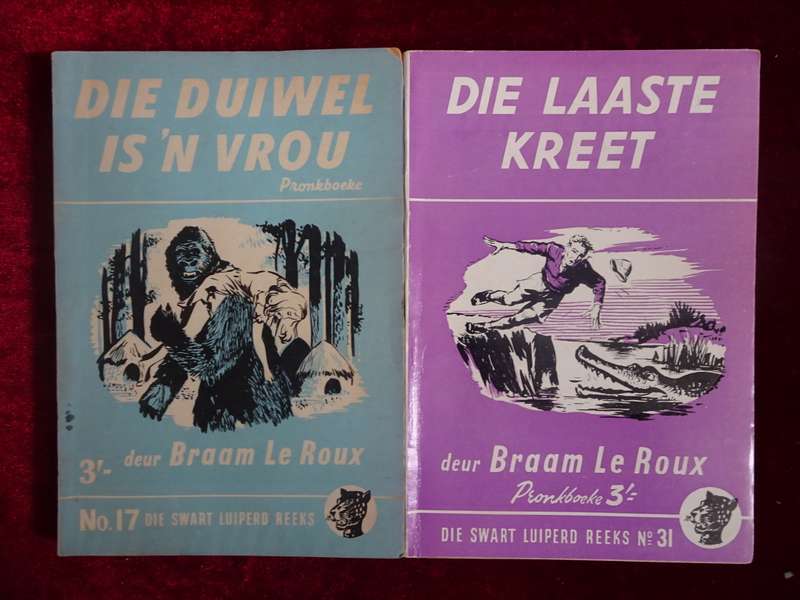 Ses Vintage 1950`s Die Swart Luiperd Reeks - Slap Hand Boekies (Sien Beskrywing)