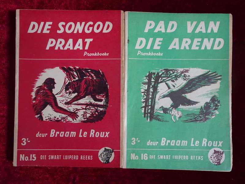 Ses Vintage 1950`s Die Swart Luiperd Reeks - Slap Hand Boekies (Sien Beskrywing)
