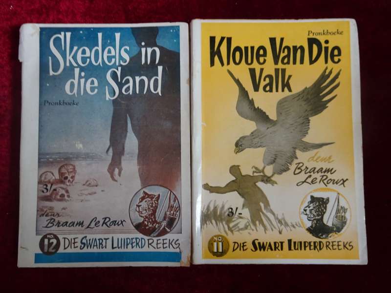 Ses Vintage 1950`s Die Swart Luiperd Reeks - Slap Hand Boekies (Sien Beskrywing)
