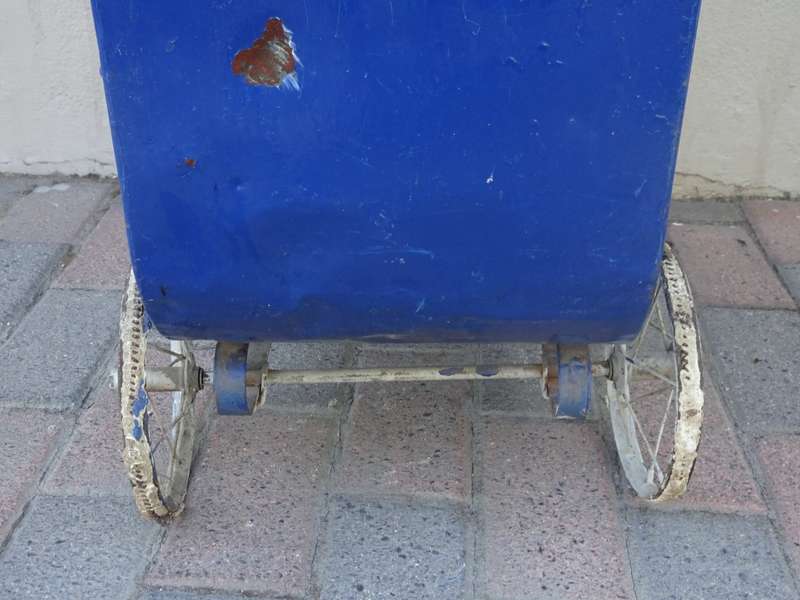 Large Old Antique Victorian Metal Dolls Pram - See My Description