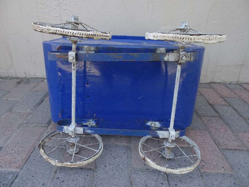 Large Old Antique Victorian Metal Dolls Pram - See My Description
