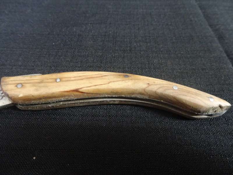 Stunning Vintage `Laguiole 63` Folding Pocket Knife With Wooden Handle