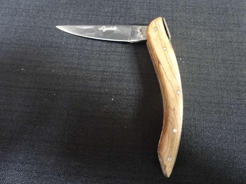 Stunning Vintage `Laguiole 63` Folding Pocket Knife With Wooden Handle
