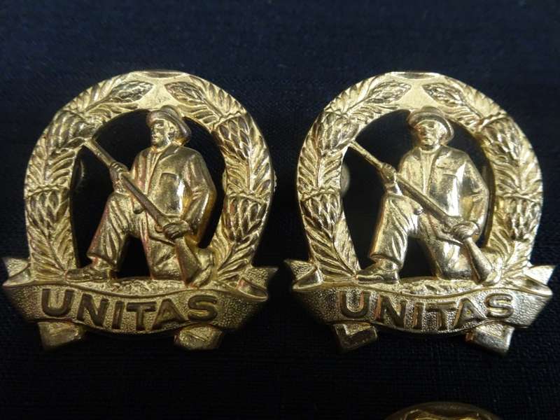 South African Commandos Unitas Cap Badges - All Pins In Tacked