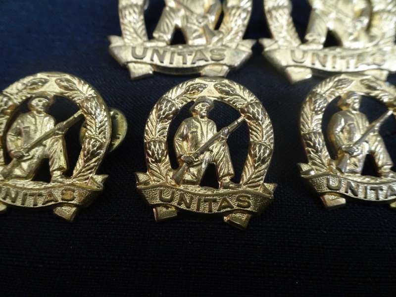South African Commandos Unitas Cap Badges - All Pins In Tacked