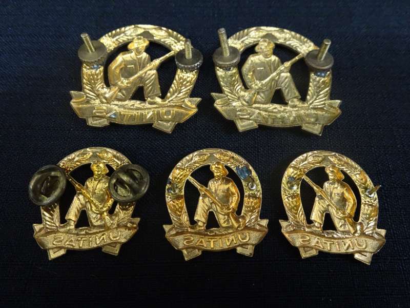 South African Commandos Unitas Cap Badges - All Pins In Tacked