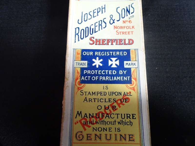 Stunning Antique Set Of Six Joseph Rodgers & Sons Backalite Handle Knives Made In England