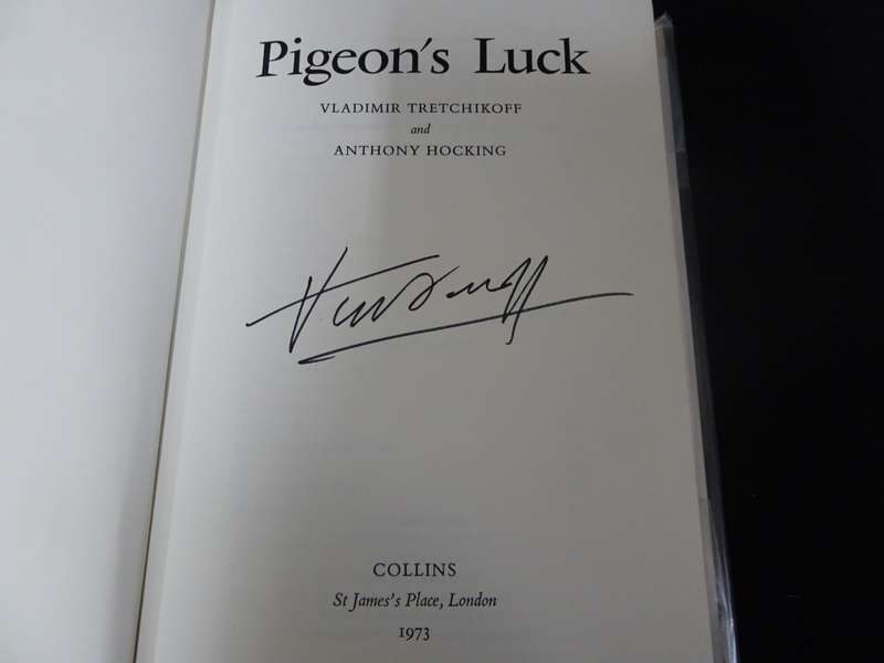 Rare Vladimir Tretchikoff Pigeon`s Luck 1973 - First Edition - Signed Book - See Description