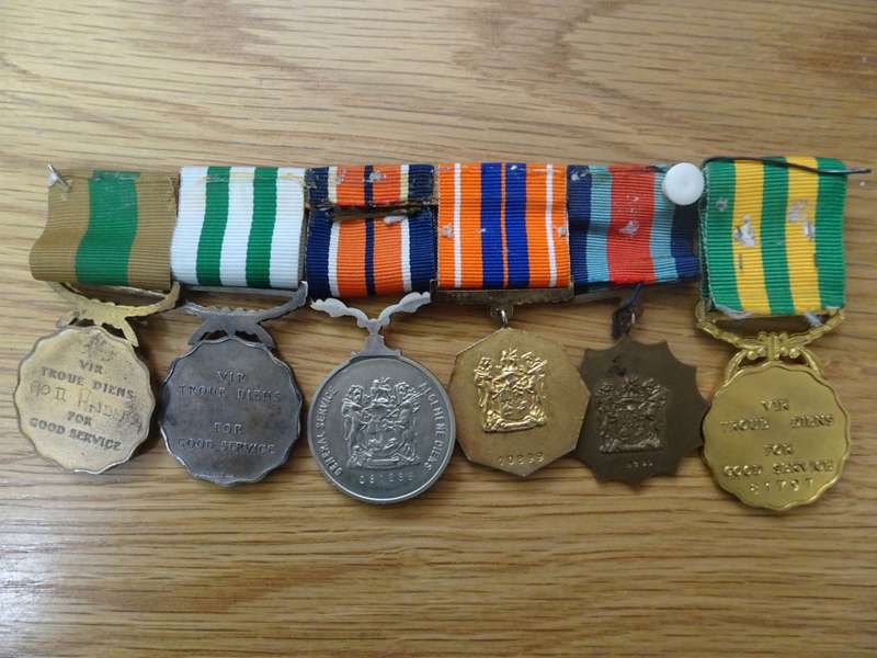 Set Of SADF Medals Medals Awarded To AO II Anderson - See Description