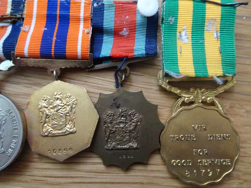 Set Of SADF Medals Medals Awarded To AO II Anderson - See Description