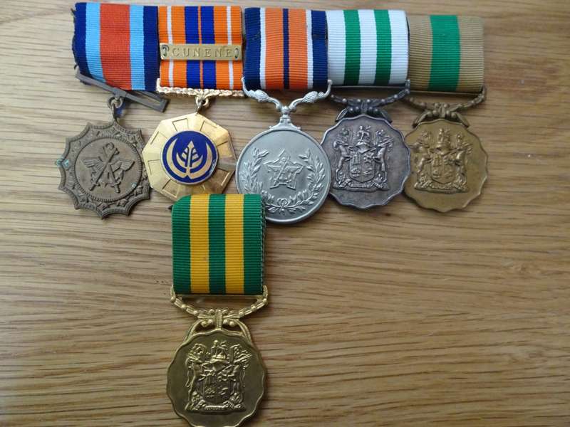 Set Of SADF Medals Medals Awarded To AO II Anderson - See Description