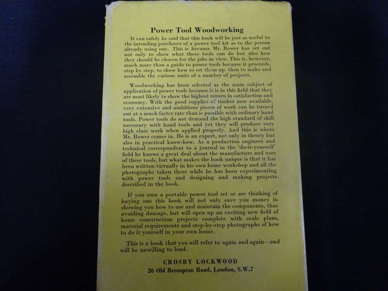 Power Tool Woodworking Practice and Projects In The Home Workshop Book By Clifford T.Bower