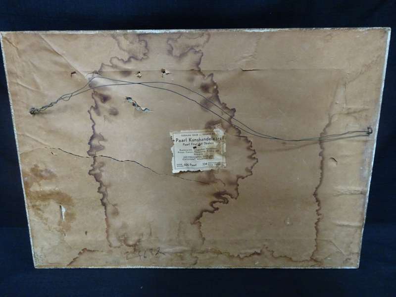 Stunning Vintage Oil On Board African Sceen By S. Edward Artist - See My Description