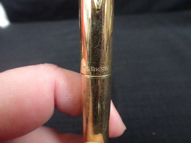 Vintage Parker Fountain Pen Rolled Gold With Cartridge - Made In England - See Description