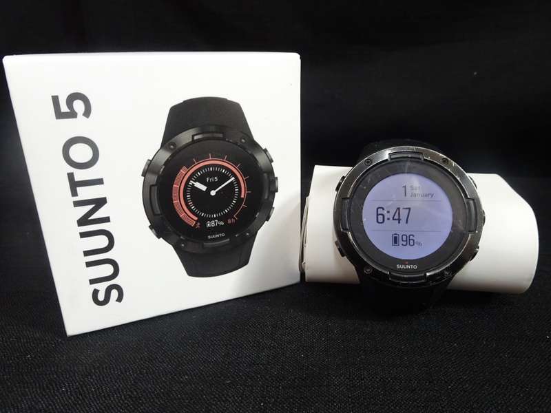 Suunto 5 All Black Compact GPS Sports Watch With Great Battery Life - See Description