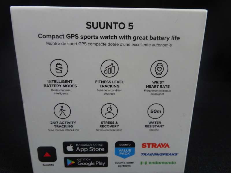 Suunto 5 All Black Compact GPS Sports Watch With Great Battery Life - See Description