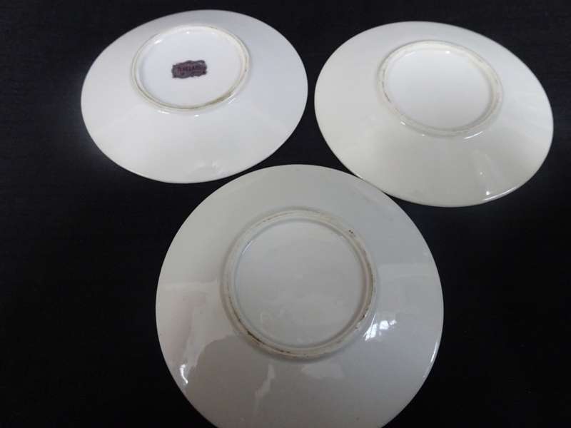 Lovely Vintage Set Of Three Miniature Espresso Cups And Saucers - Made In Norleans Japan