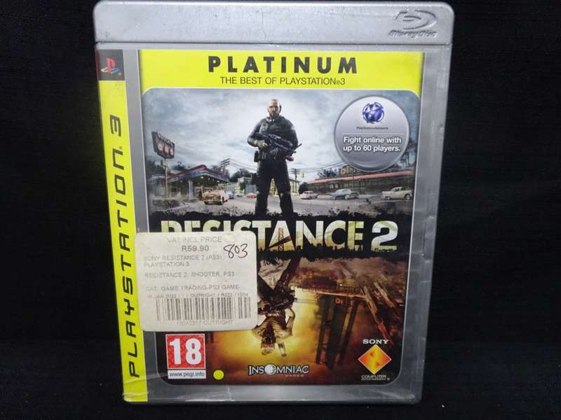 Play Station 3 (PS3) - Platinum - Resistance 2 - In Good Condition