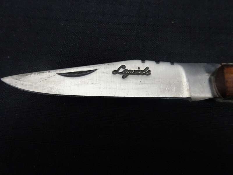 Vintage Laguiole Folding Pocket Knife With Wooden Handle