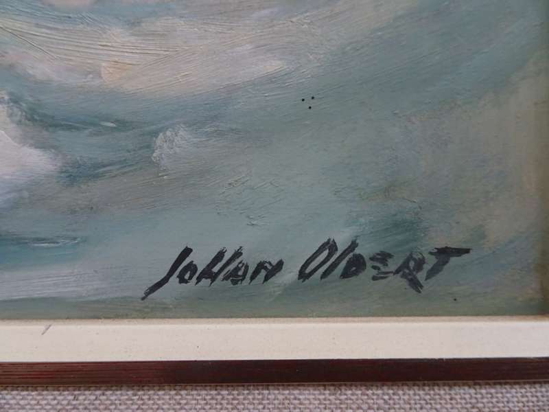 Beautiful Oil On Board "Sea Scene Plettenberg Bay" By Johan Oldert South African | 1912 - 1984