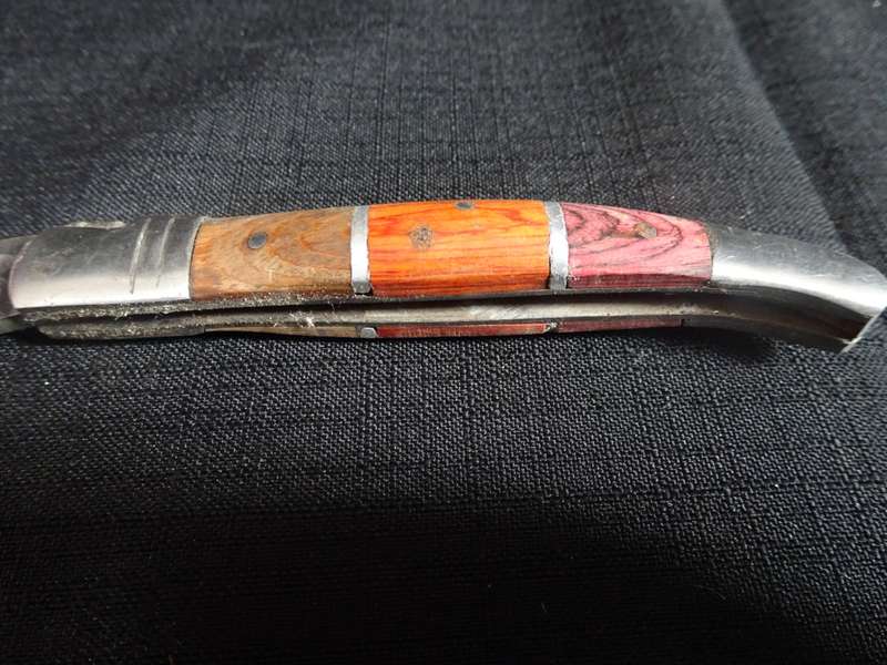 Fantastic Vintage `Pradel Auvergne` Folding Knife With Wooden Handle