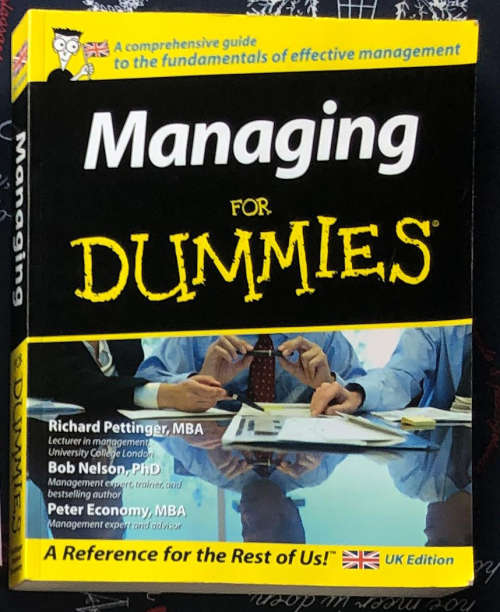 Managing for Dummies  Richard Pettinger, Bob Nelson, Peter Economy