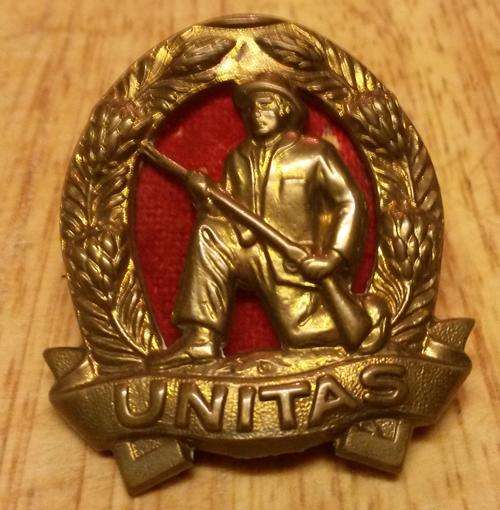 Brass Unitas Badges 2 sizes