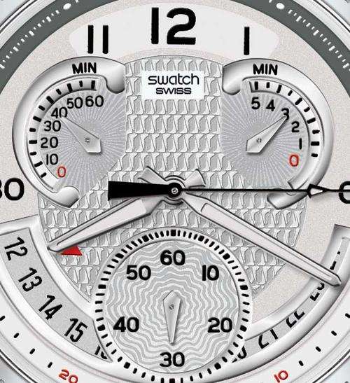 Starting at a crazy 1rand Swatch Irony Chrono Retrograde - Cold Hour - YRS403