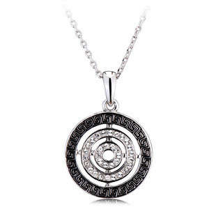 Round pendant + Diamonds necklace (incredible price R210)