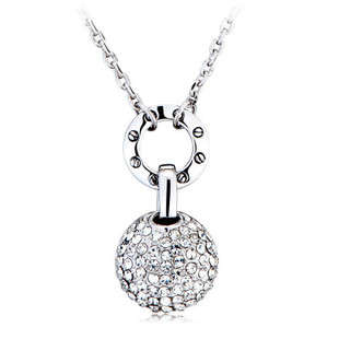Round ball diamond necklace at only R250! Nowhere else.