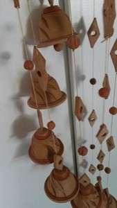 Lovely 90cm Terracotta Bells   - Wind Chimes from India