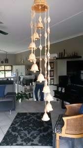 Lovely 90cm Terracotta Bells   - Wind Chimes from India