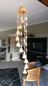 Lovely 90cm Terracotta Bells   - Wind Chimes from India