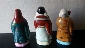 Vintage 1950s "Fu Lu Shou" Miniature Feng Shui Immortals  REDUCED