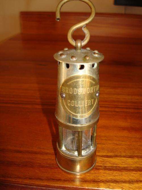 Miniature Replica Miners brass lamps