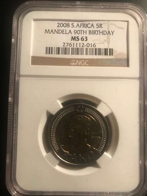2008 NGC Graded R5 NELSON MANDELA MS 63