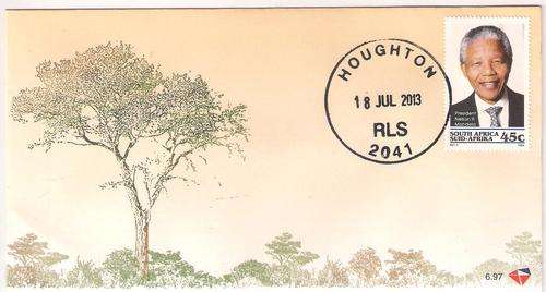 MANDELA COVER 6.97 CANCELLED 18 JULY 2013 ( ONLY 13 MADE )