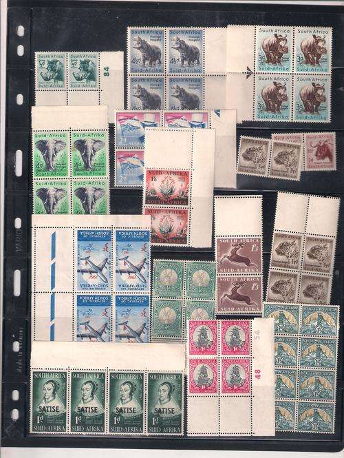 SELECTION OF UNION AND RSA STAMPS. MINT/UMM/USED AS PER SCANS. GOOD VALUE