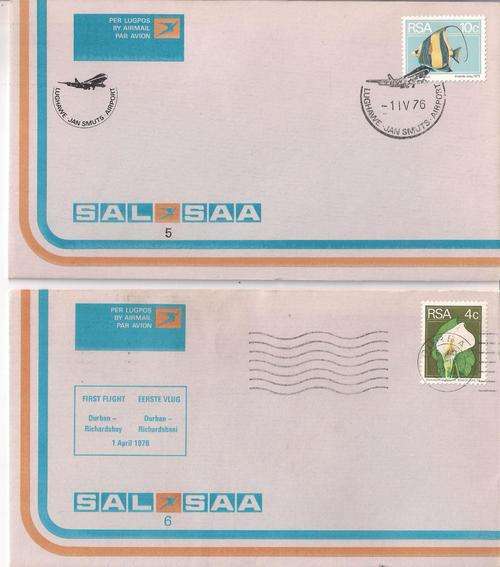 RSA SELECTION OF 19 FLIGHT FDC'S. CLEAN. NO DUPLICATION. SELLING AS IS.