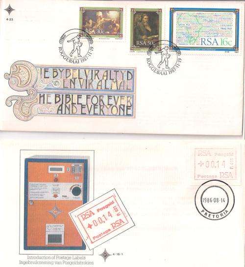 RSA SELECTION OF 89 FDC'S. CLEAN. AS PER SCANS