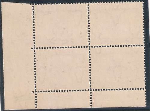 UNION. HYP & SCREENED PICT CNT BLK.SACC 121a. CV R2700. U/M/MINT. SOME PERFS SPLIT RH MARGIN.