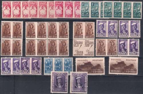UNION OF SA.1942-44 SMALL WAR EFFORT UMM SELECTION.  GOOD VALUE LOT.