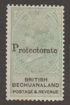 BECHUANALAND PROTECTORATE. 1888. SACC 44 1s GREEN & BLACK. M/MINT. CV R2400.