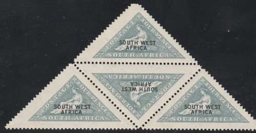S.W.A. 1926 SACC 73. BLOCK OF 4 ENGLISH. PRIVATELY PERFORATED. UNMOUNTED MINT.