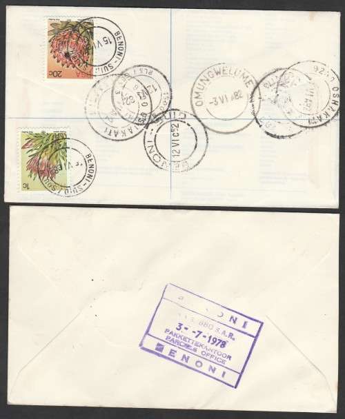 SELECTION OF S.W.A. RAIL LETTERS/SPOOR BRIEF AS PER SCANS. LOVELY ITEMS.