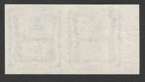 ZAMBIA PROOF REVENUE 50N IMPERFORATED PAIR. BAREFOOT 18.