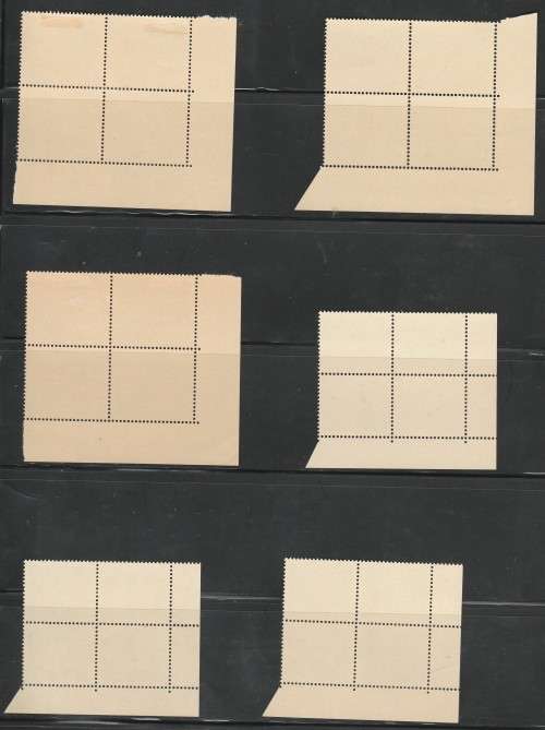 RHODESIA 1970 DEF ISSUE + ADDITIONAL VALUE CONTROL BLOCKS. SACC 196-214. PLEASE READ DESCRIPTION.