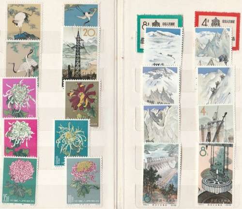 CHINA FOLDER OF UMM STAMPS. AS LISTED BELOW. CV ??. SELLING AS IS.